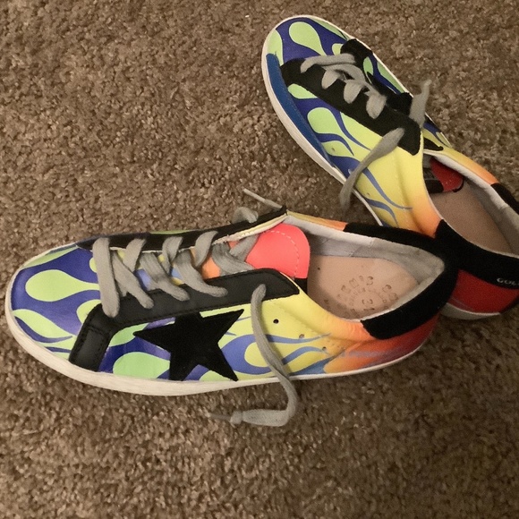 Golden Goose Kids Flame Trainers